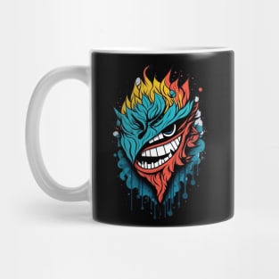 Half Angry Half Smile Confused Mood Mug